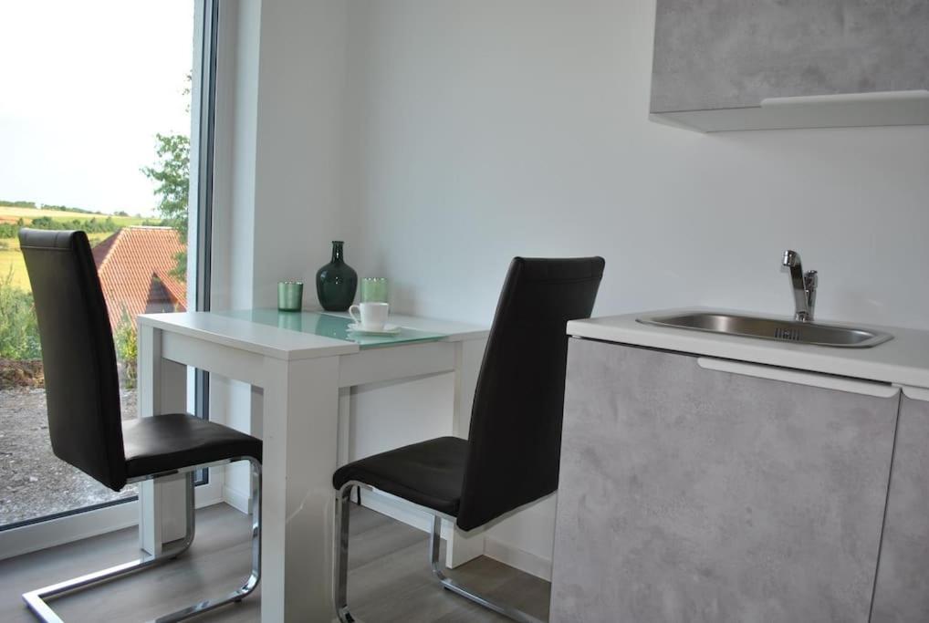 Modernes Doppelzimmer Friedewald Rhoenblick Luaran gambar
